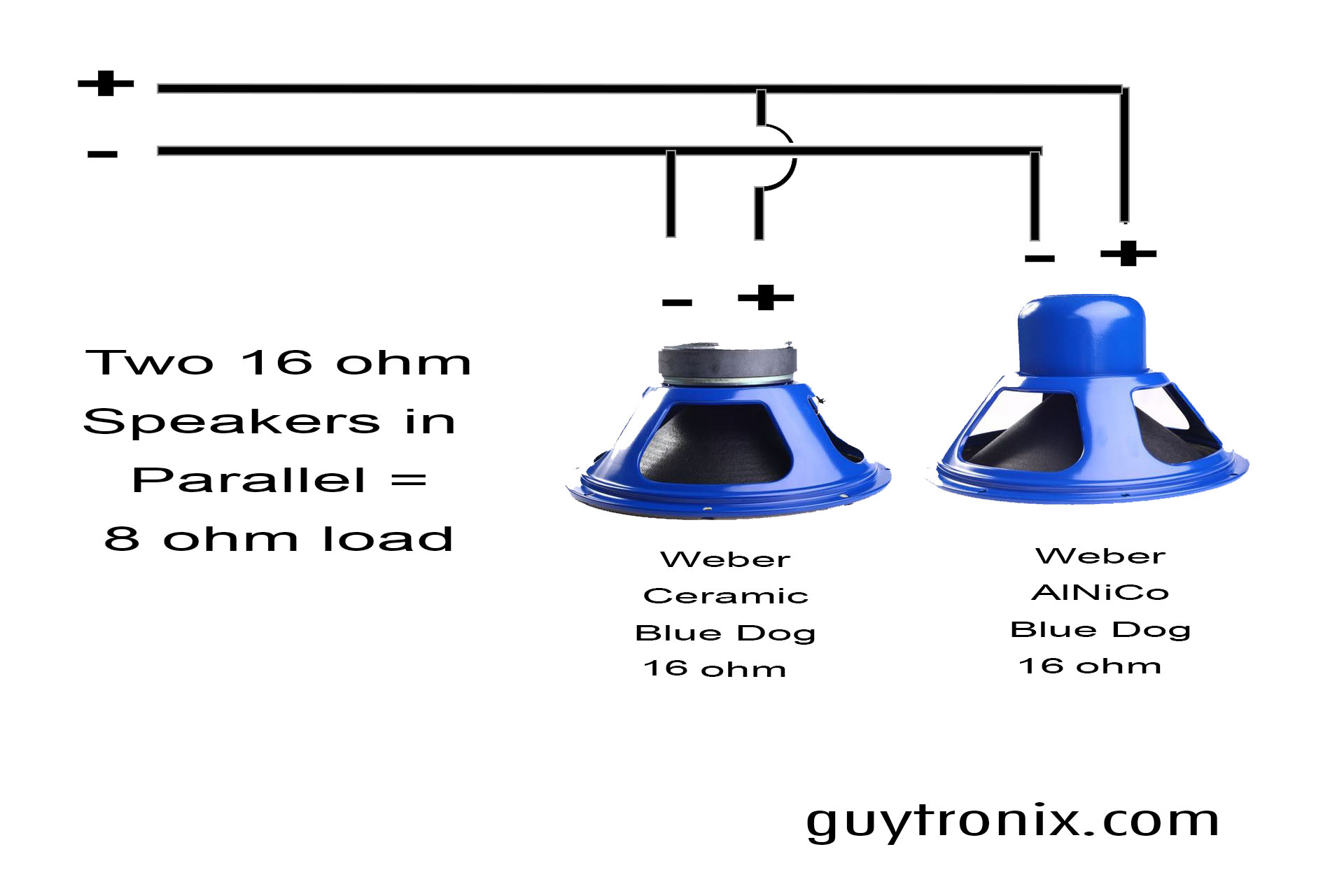 Wiring Diagram for Two 16 Ohm Speakers 